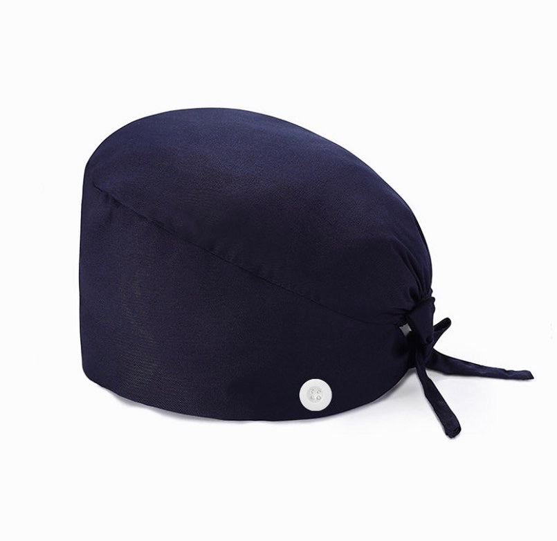 Tie scrub cap Navy Blue